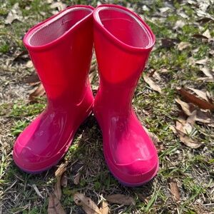 Wonder Nation Toddler Girl Pink Rainboots Size 5/6